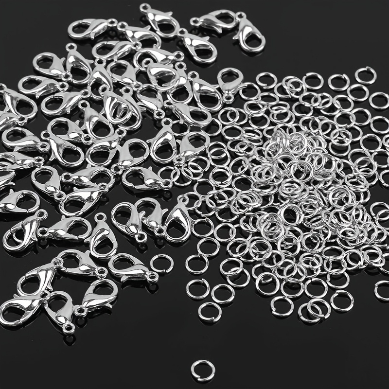 Jewelry Making Equipment - 1/2/300 個ロブスタークラスプオープンジャンプリングコンボ DIY ビーズネックレスブレスレットペンダントコネクタジュエリー作成クラフト用品