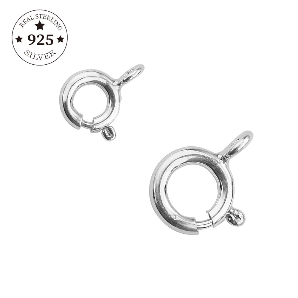 Jewelry Making Jump Rings - 925スターリングシルバー6ミリメートル-4個8ミリメートル-2個春リングクラスプとオープンジャンプリングジュエリーチェーンブレスレット作る