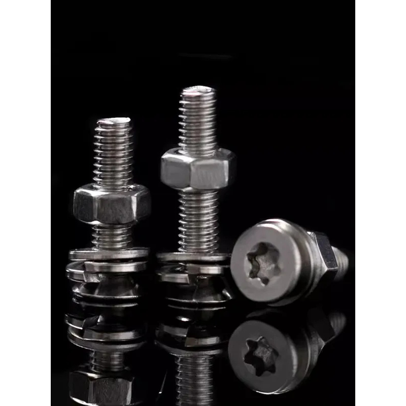 Head Pin Assorted - 316 ステンレス鋼 6 ローブ平頭ネジとナットの詰め合わせ M3-M8