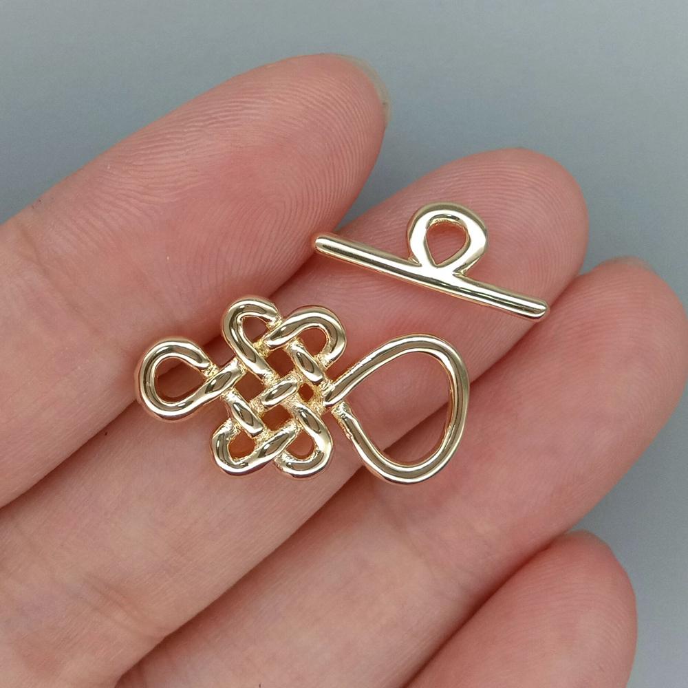 Jewelry Making Knots For Clasps - ジュエリー作りのための10セット,ユニークなバックル留めのクルーシューズ