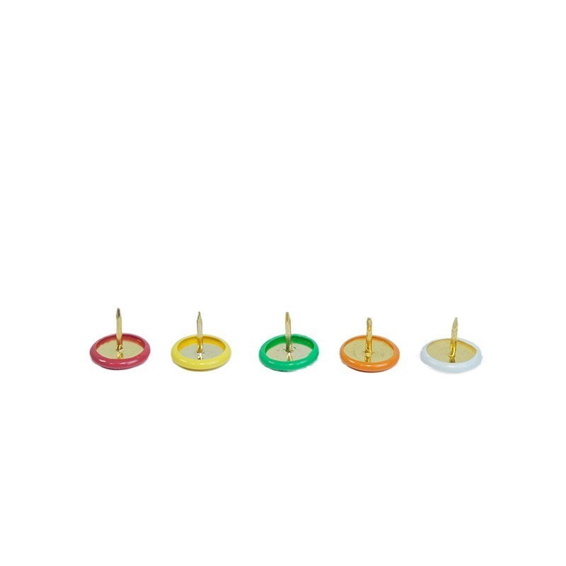 Head Pin Assorted - 415個の丸頭プッシュピン、ランダムな色の詰め合わせ、家庭用コルクボードの装飾やオフィスの掲示板に最適です。