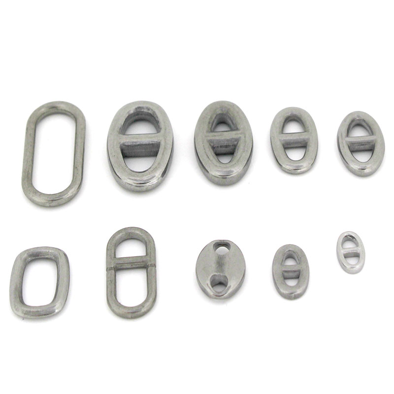 Jewelry Making Kit For Adults - 10 個のステンレス鋼の二重穴楕円形コネクタチャームジュエリー作成所見アクセサリー