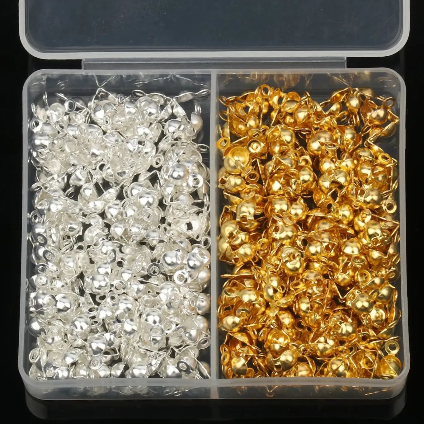 Jewelry Making Knots For Clasps - ステンレス鋼のクラムシェル,日曜大工,ボールチェーン,ペンチ,ビーズチップ,4x8mm,1セットあたり300個