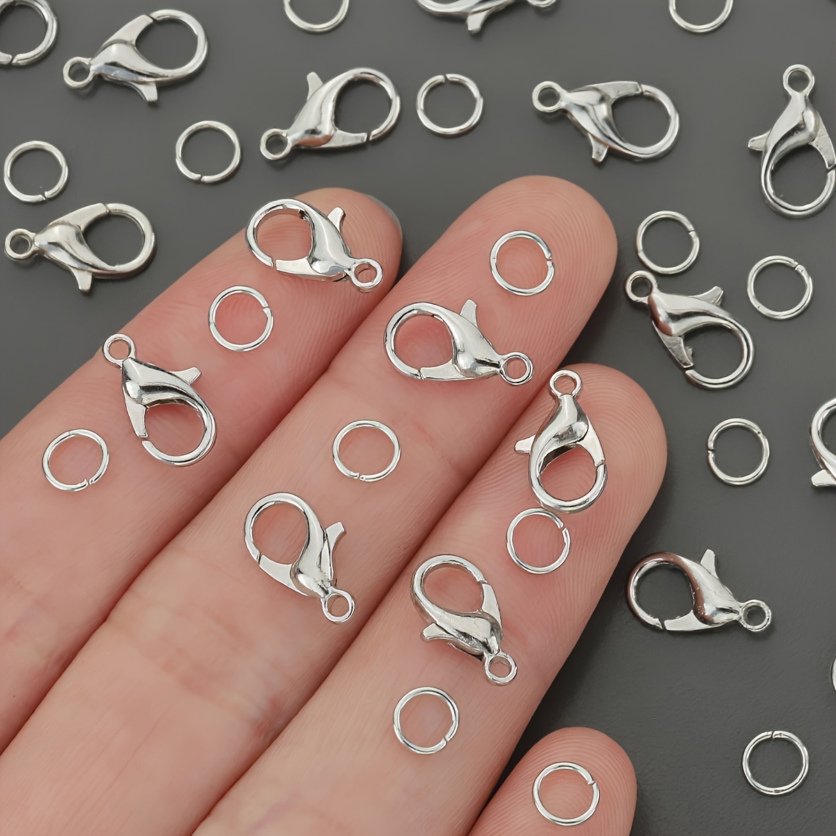 1/2/300 個ロブスタークラスプオープンジャンプリングコ - Jewelry Making Equipment のレビューと価格