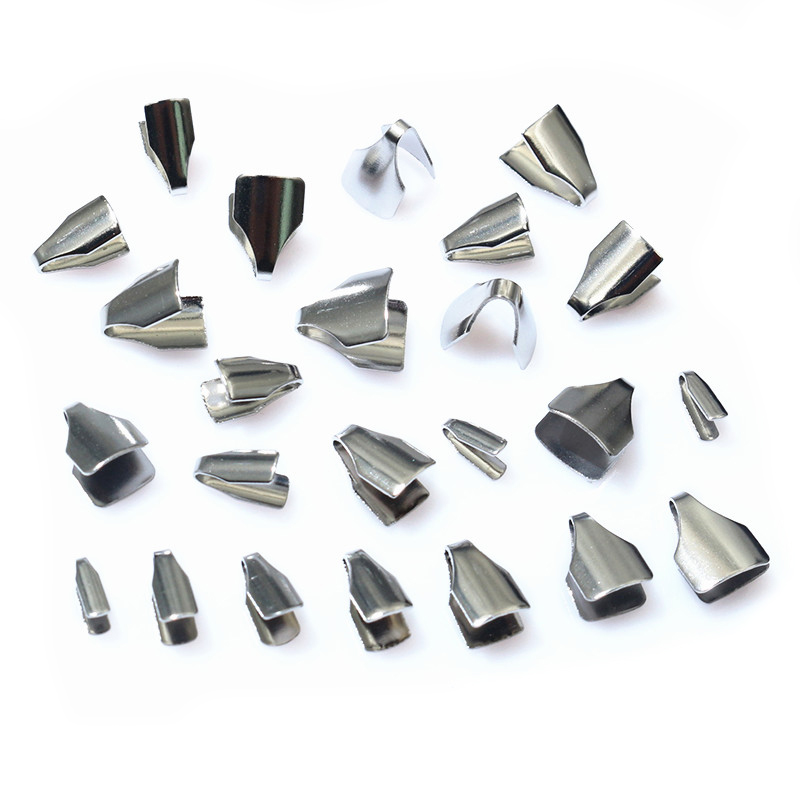 100個ステンレス鋼2-7mmフラットコード圧着エンドビーズ - Jewelry Making Equipment のレビューと価格