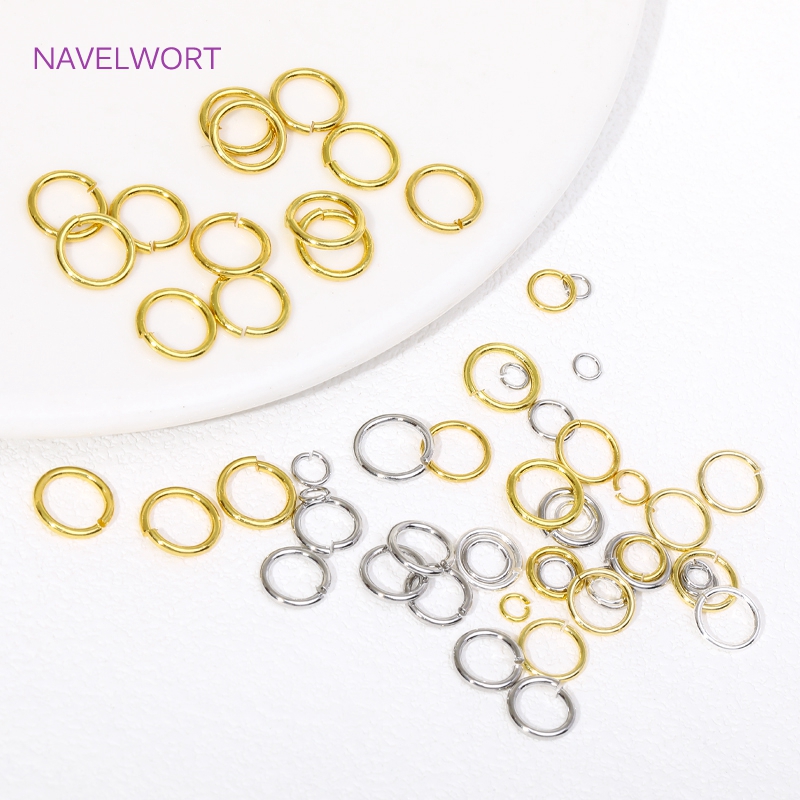 14 18K/18 18K ゴールドメッキスプリットリングオ - Jewelry Making Jump Rings のレビューと価格