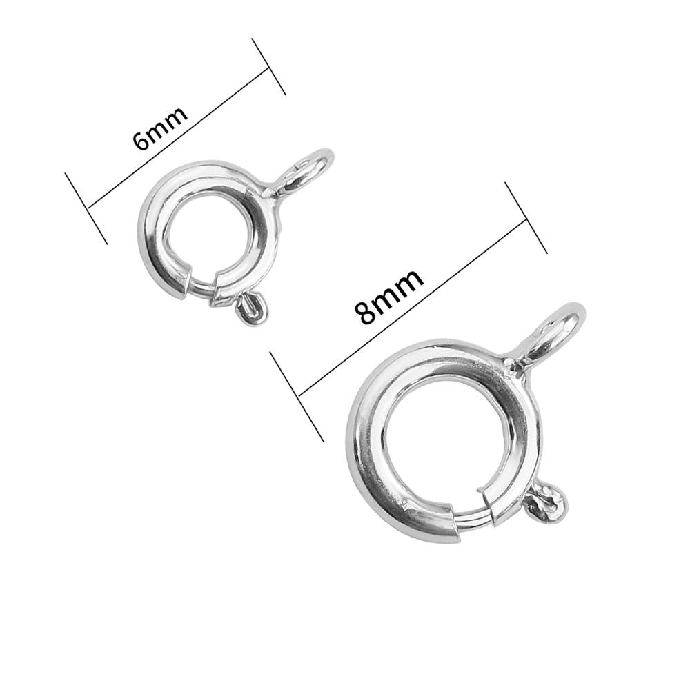 925スターリングシルバー6ミリメートル-4個8ミリメートル - Jewelry Making Jump Rings のレビューと価格