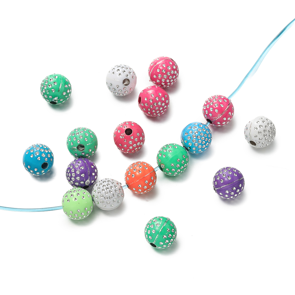 カラフルな丸いアクリルビーズとラインストーン,混合クリスタル - Crystal Bead Mix のレビューと価格