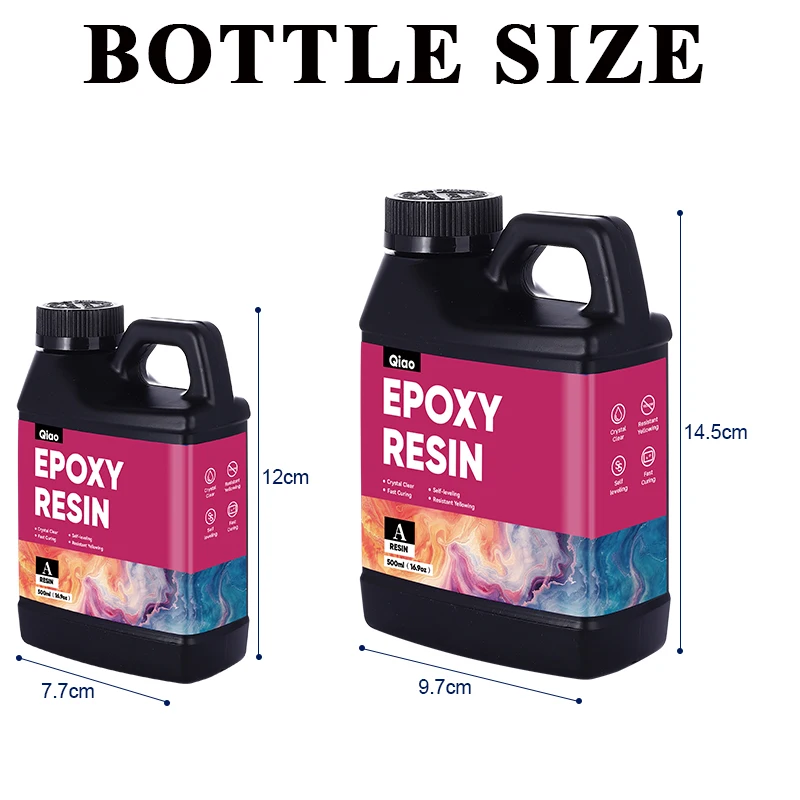500ml 1000ml 簡単混合エポキシ樹脂 気泡なし 黄 - Crystal Bead Mix のレビューと価格