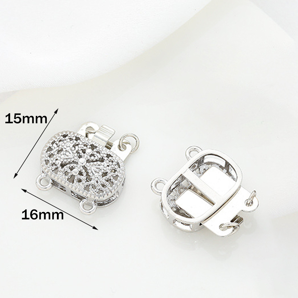 2個入り 14K金メッキ真鍮フィリグリーネックレスボックスク - Jewelry Making Knots For Clasps のレビューと価格