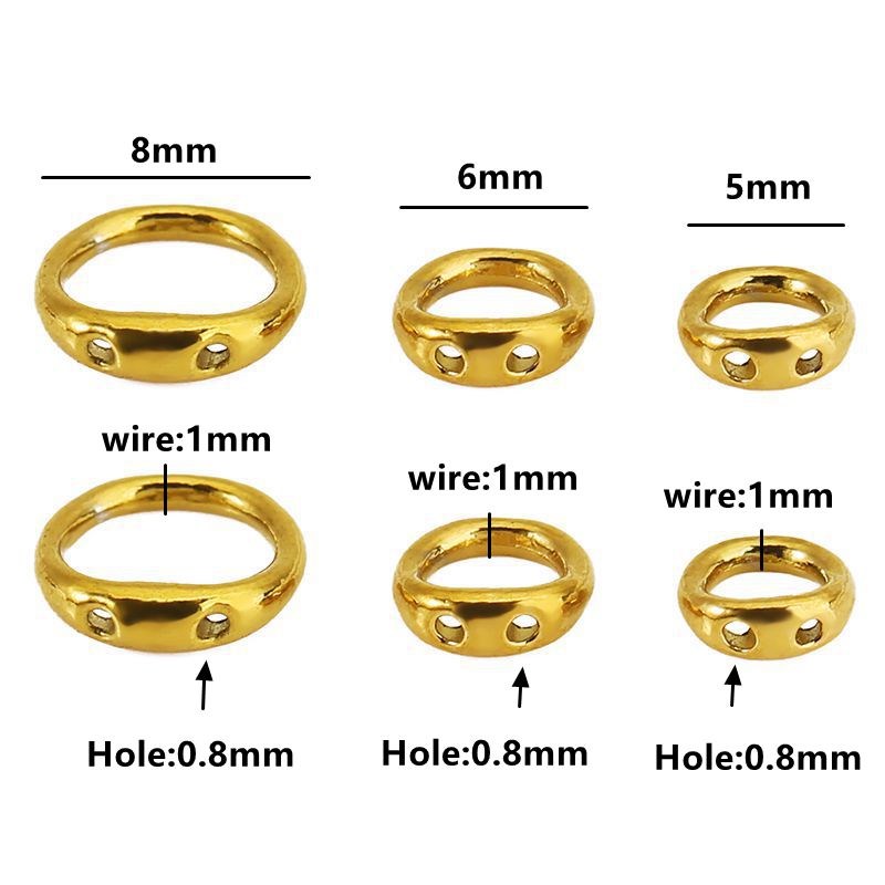 30個入り 5/6/8mm ステンレス製ビーズ用アクセサリー - Jewelry Making Equipment のレビューと価格
