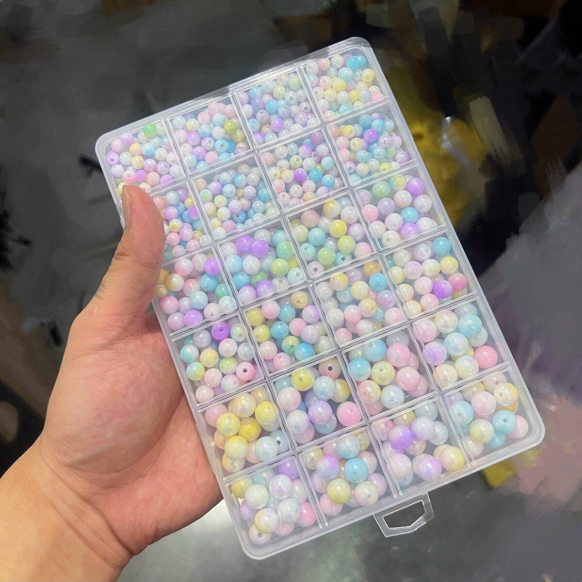 800個/24グリッドセットボックス 6mm/8mm/10m - Jewelry Making Birthday Party のレビューと価格