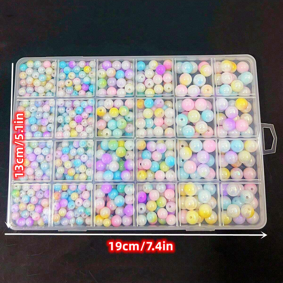 800個/24グリッドセットボックス 6mm/8mm/10m - Jewelry Making Birthday Party のレビューと価格