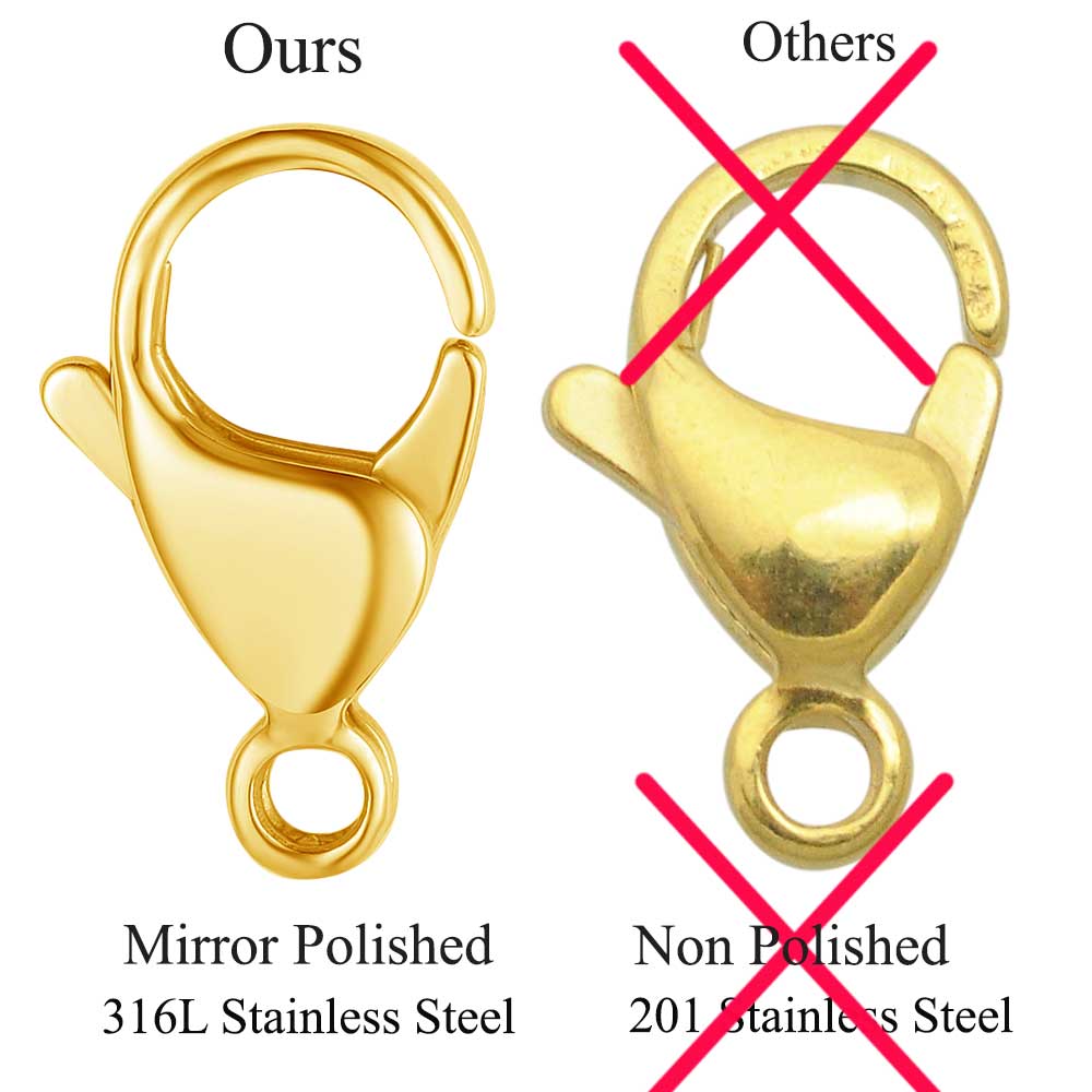 20/30/40 316Lステンレス鋼ロブスタークラスプ卸売 - Jewelry Making Kit For Adults のレビューと価格