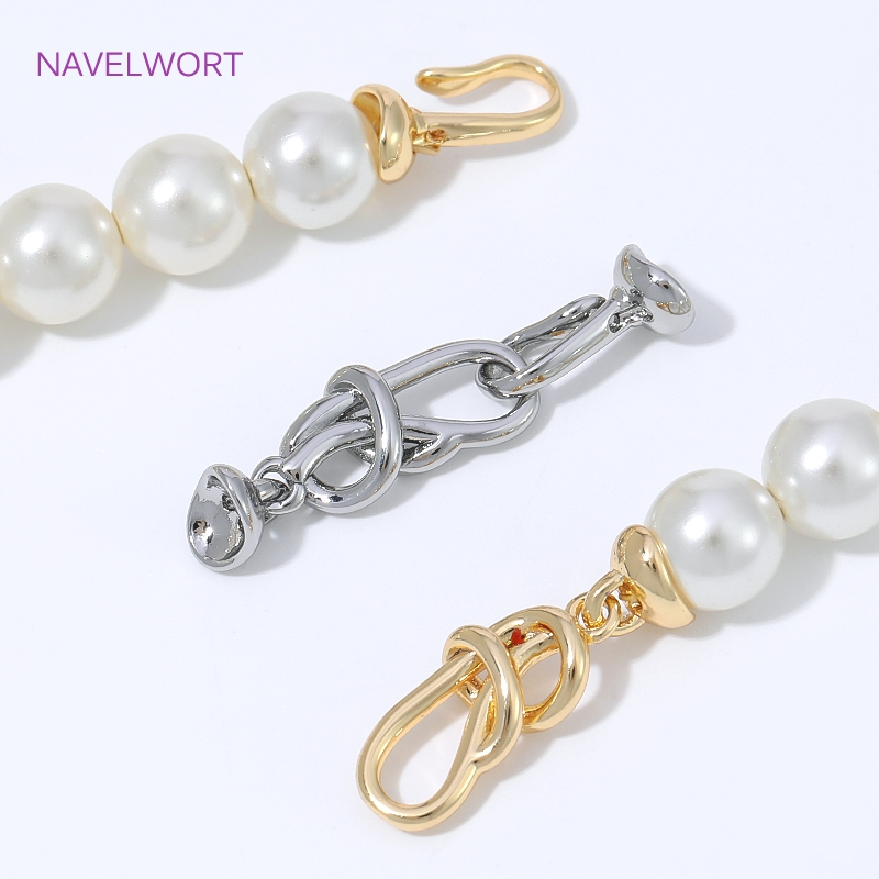 18K金メッキの無限結びコネクターカスプル（エンドキャップ付 - Jewelry Making Knots For Clasps のレビューと価格