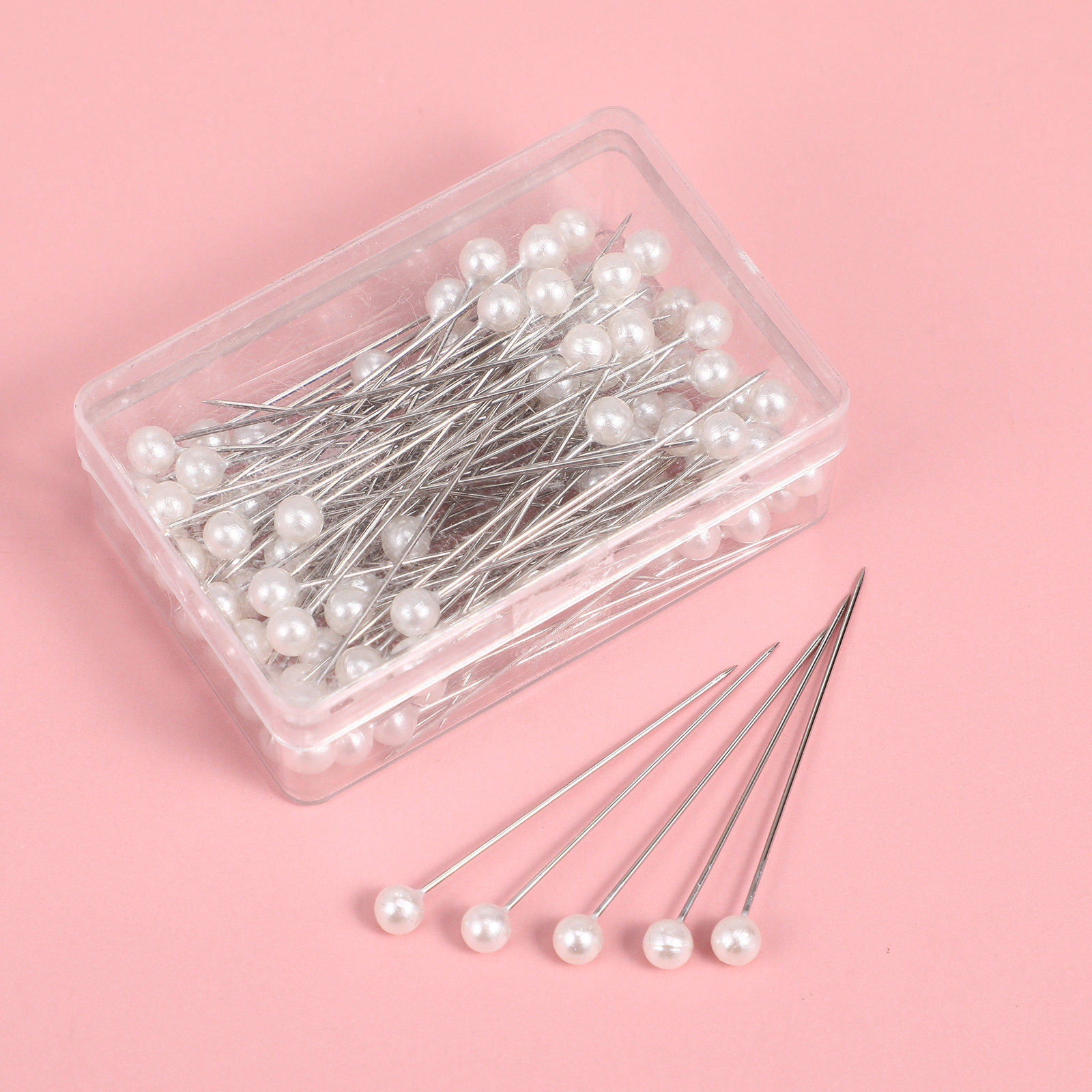 100個入りパールヘッドピン アソートカラー 高耐久性 耐熱 - Head Pin Assorted のレビューと価格