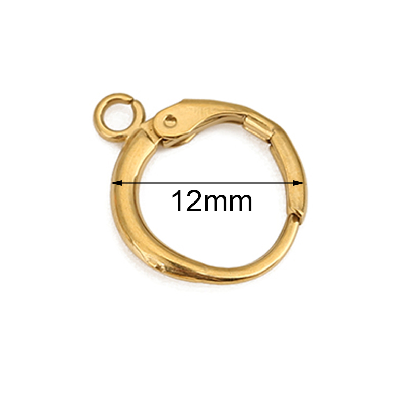 10 個 PVD ​​色褪せないステンレス鋼のイヤリングフッ - Jewelry Making Kit For Adults のレビューと価格