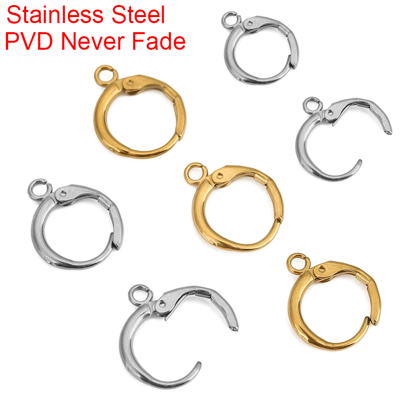 10 個 PVD ​​色褪せないステンレス鋼のイヤリングフッ - Jewelry Making Kit For Adults のレビューと価格