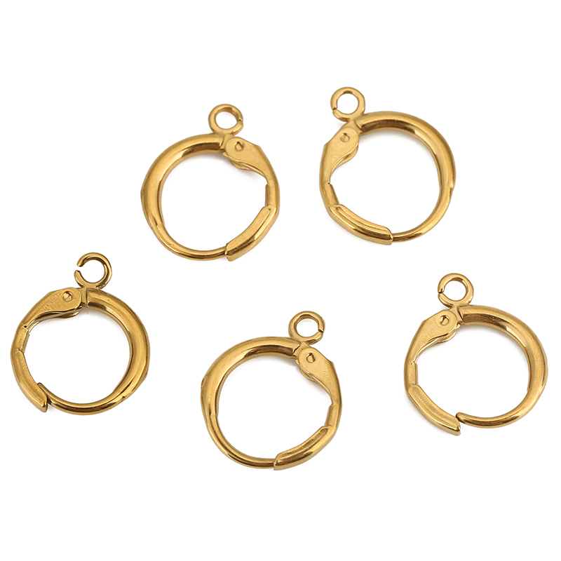 10 個 PVD ​​色褪せないステンレス鋼のイヤリングフッ - Jewelry Making Kit For Adults のレビューと価格