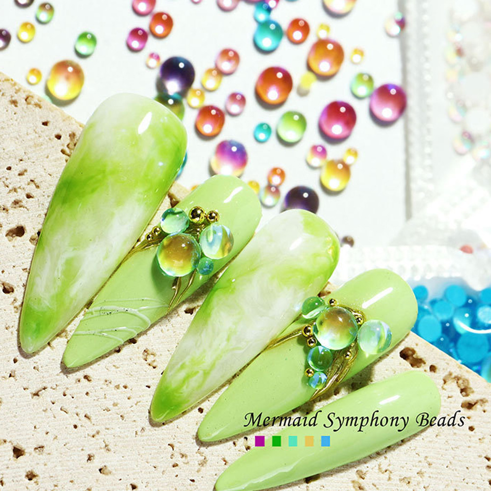 300 個マーメイドティアーズネイルアートデコレーション混合 - Crystal Bead Mix のレビューと価格