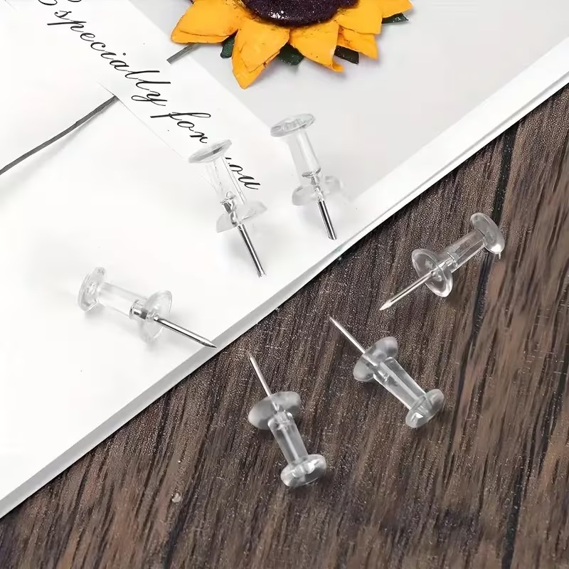50/100個入りアソートカラープッシュピン、マップ、ポスタ - Head Pin Assorted のレビューと価格
