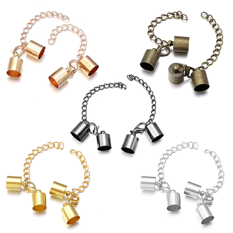 10 セット革コードエンドキャップロブスタークラスプ延長チェ - Jewelry Making Kit For Adults のレビューと価格