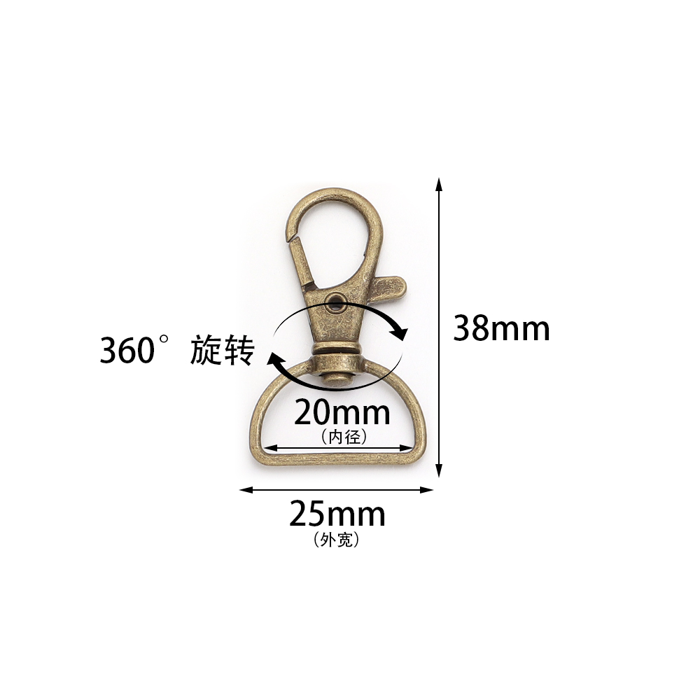 10個/ロット メタルスイベルクラスプ Dリング付き ランヤ - Jewelry Making Kit For Adults のレビューと価格