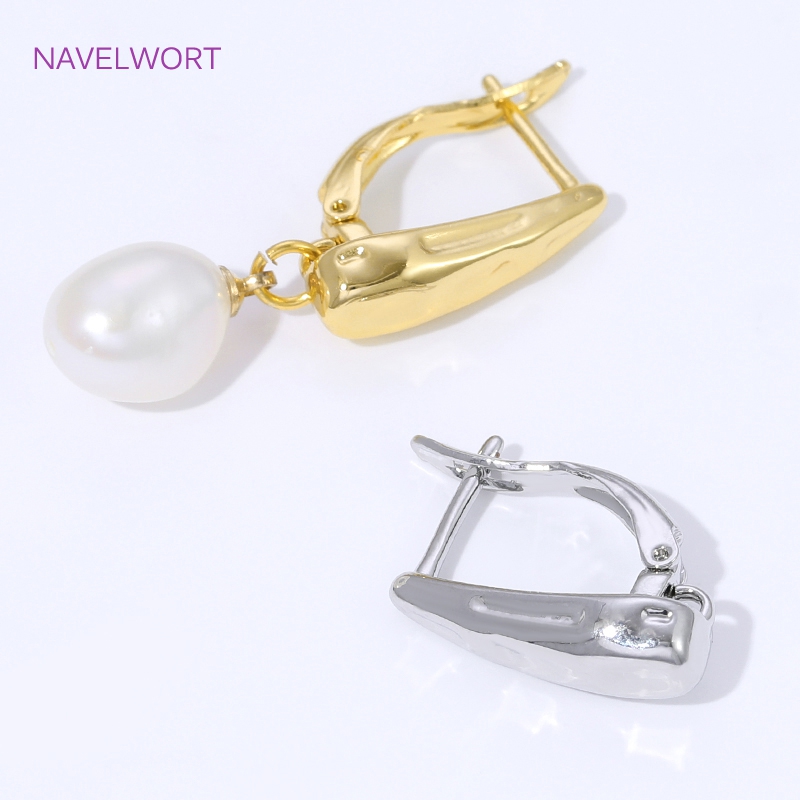 18K ゴールドメッキの滑らかなイヤリングフック、イヤリング - Jewelry Making Kit のレビューと価格