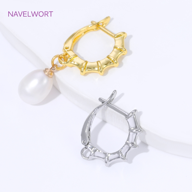18K ゴールドメッキの滑らかなイヤリングフック、イヤリング - Jewelry Making Kit のレビューと価格