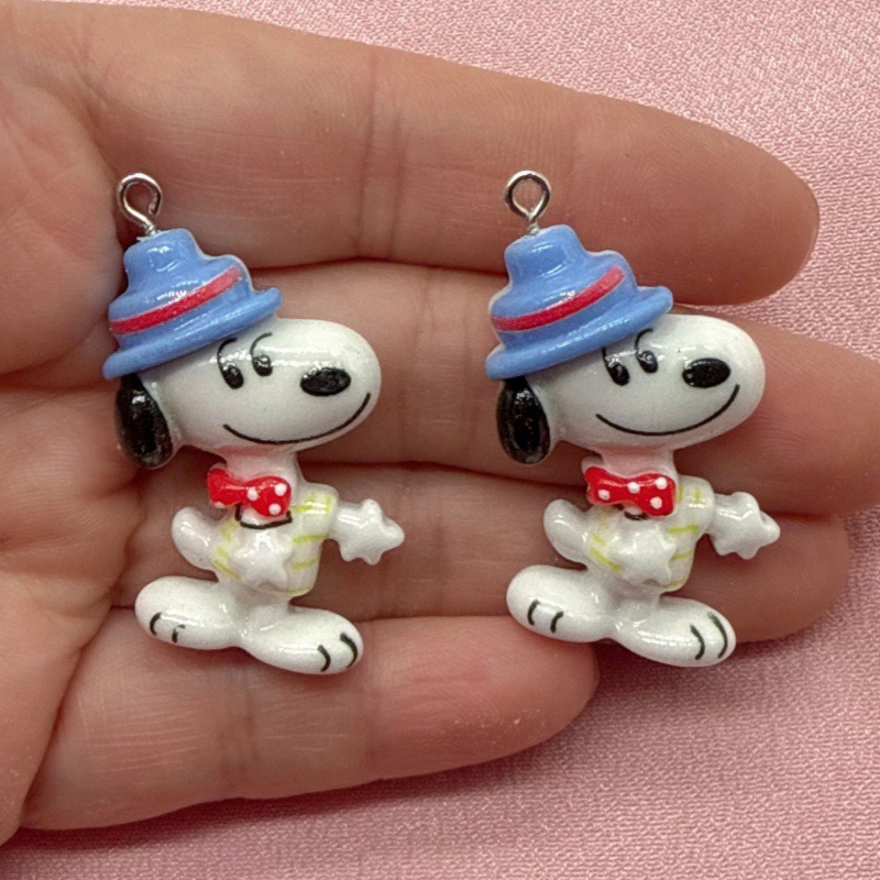 10個入り樹脂製のかわいい小さな犬のペンダント、DIYジュエ - Jewelry Making Birthday Party のレビューと価格