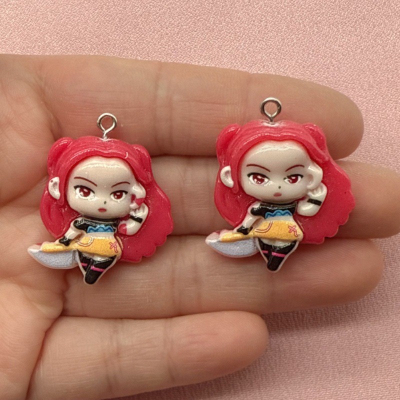 10個入り樹脂製漫画ペンダント、DIYジュエリー製作イヤリン - Jewelry Making Birthday Party のレビューと価格