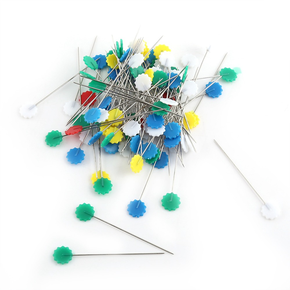300本入り 耐久性のあるアソートカラーの縫い針 フラットヘ - Head Pin Assorted のレビューと価格