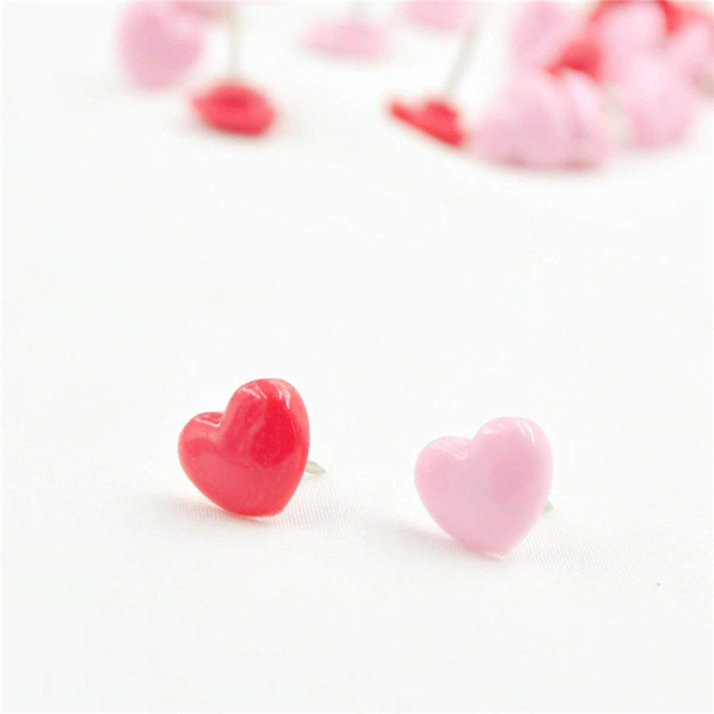 150個入り ハート型プッシュピン プラスチックヘッド 金属 - Head Pin Assorted のレビューと価格