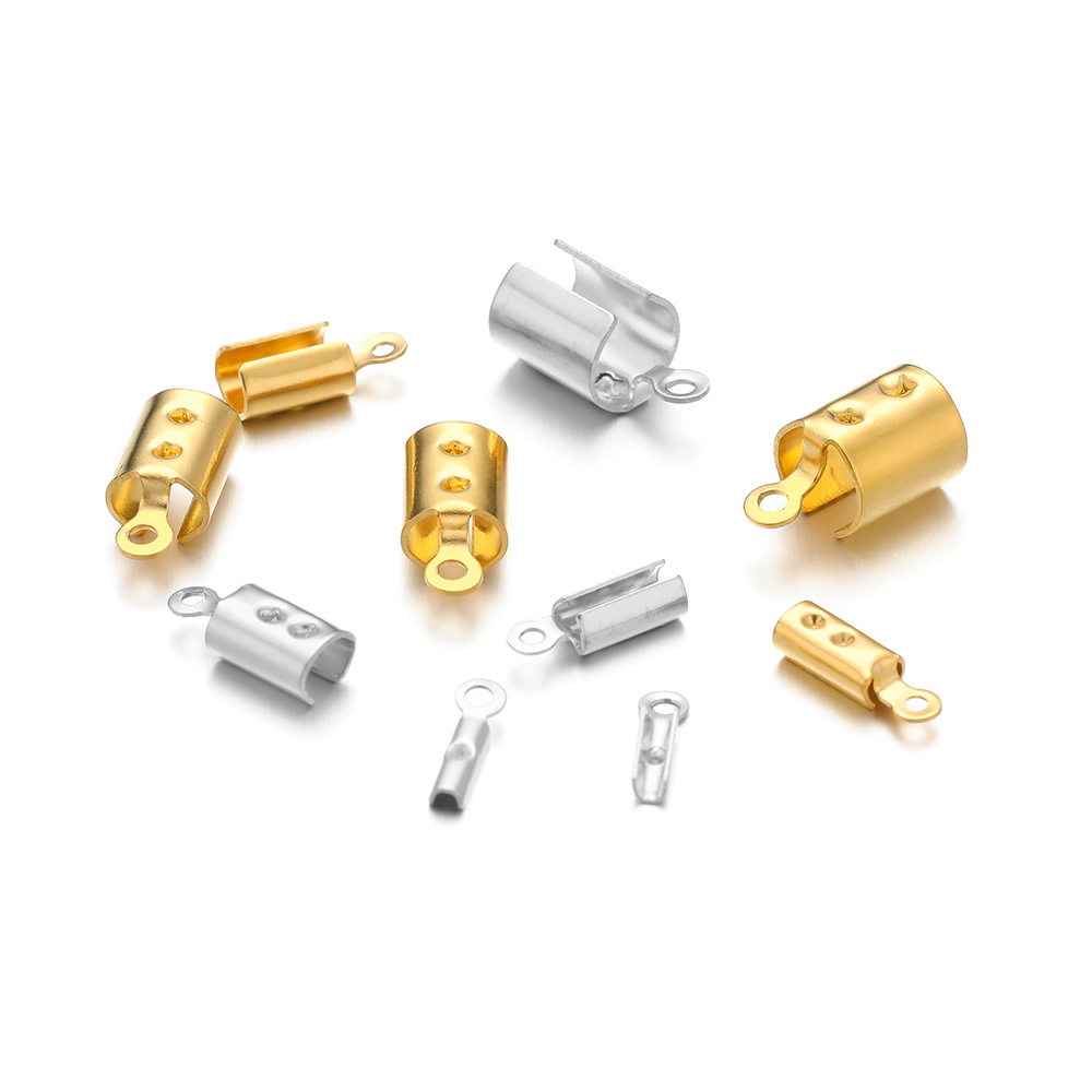 50 個のステンレス鋼高品質圧着エンドビーズキャップレザーコ - Jewelry Making Equipment のレビューと価格