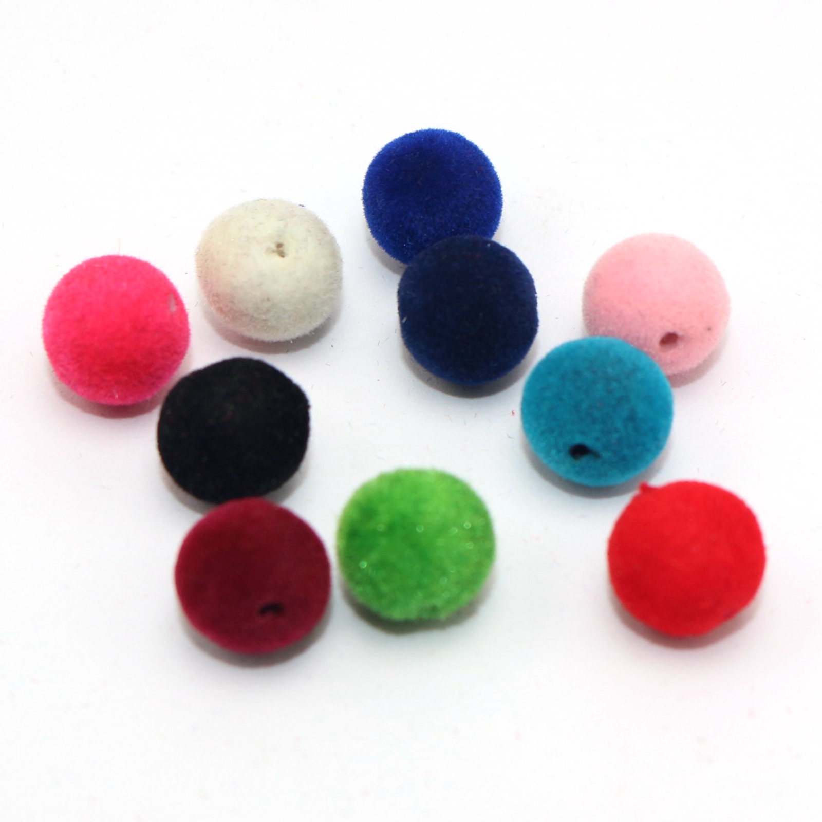 100 個ベルベットアクリルラウンドビーズ 10 ミリメート - Bead Mat Velvet のレビューと価格