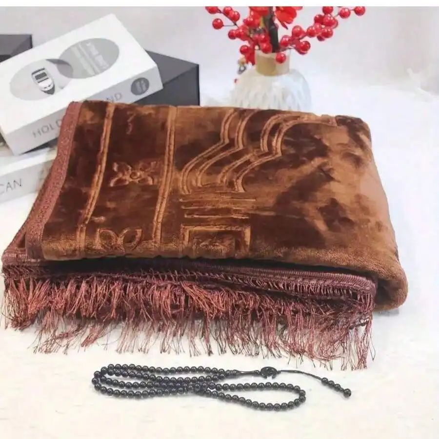 2枚/1セット 祈りのマット ムスリム ベルベットマット イ - Bead Mat Velvet のレビューと価格