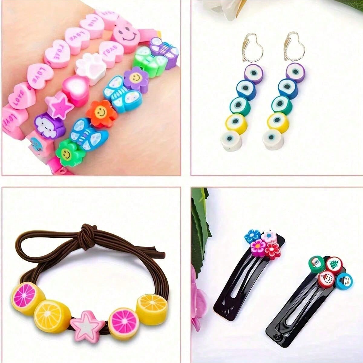1450/1200/250個入りポリマークレイビーズセット、 - Jewelry Making Birthday Party のレビューと価格