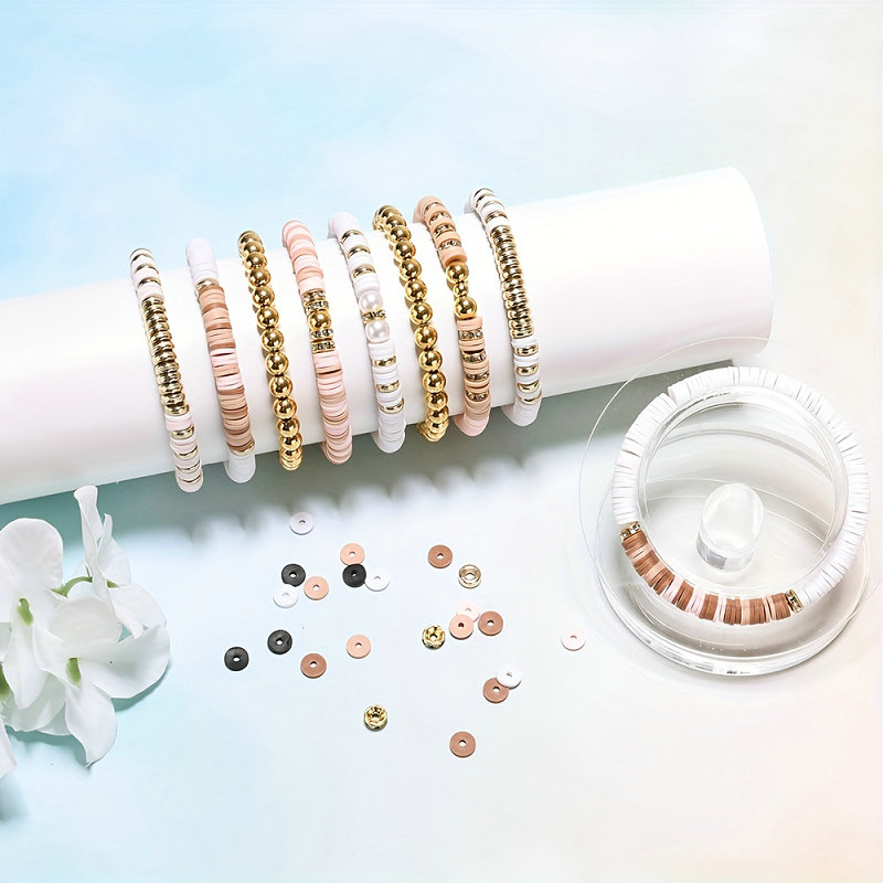スタイル DIY 粘土ビーズブレスレット作成キット友情ゴール - Jewelry Making Birthday Party のレビューと価格
