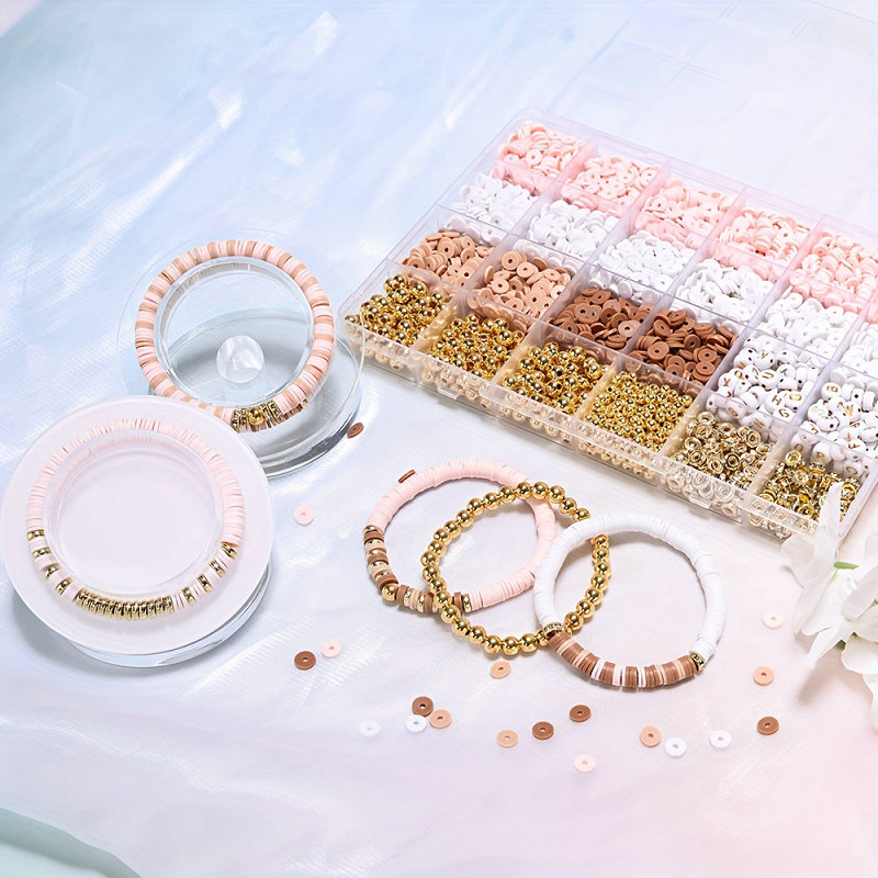 スタイル DIY 粘土ビーズブレスレット作成キット友情ゴール - Jewelry Making Birthday Party のレビューと価格