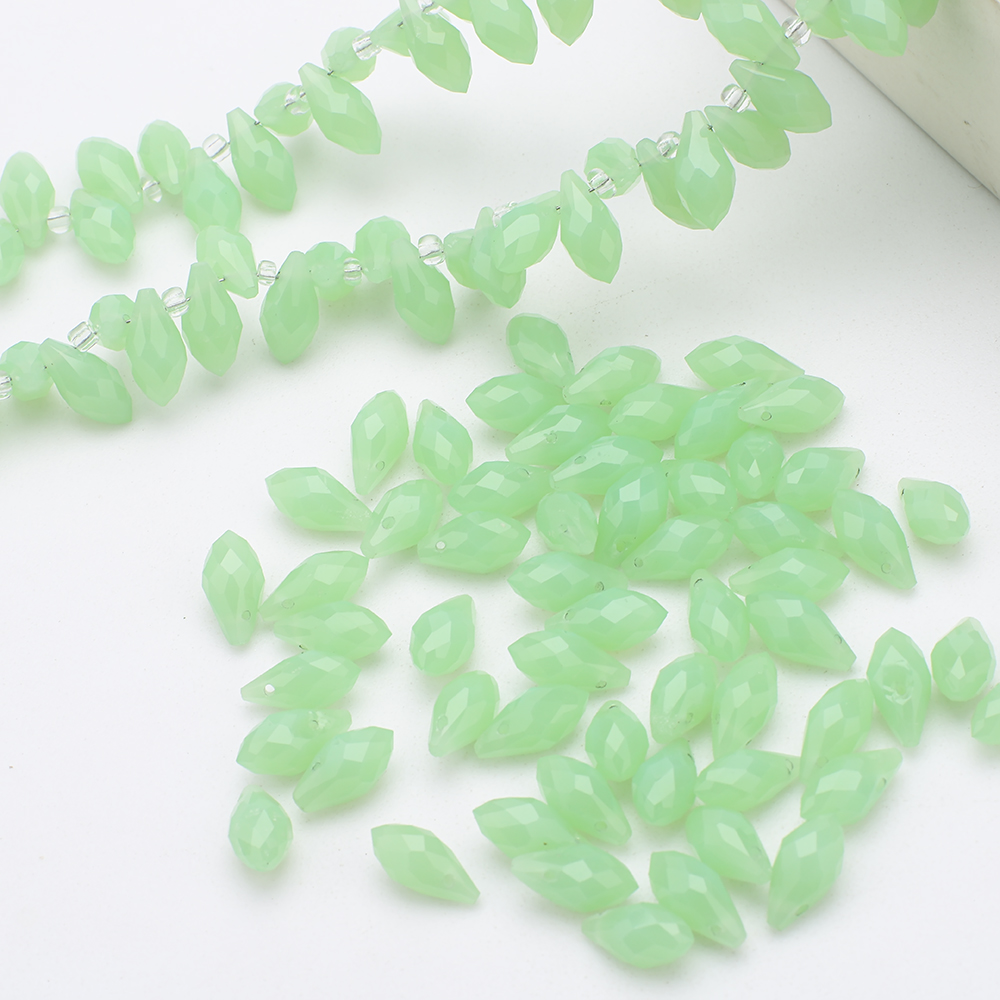 95 ピース/ロット 6 × 12 ミリメートルグリーンサイ - Crystal Bead Mix のレビューと価格