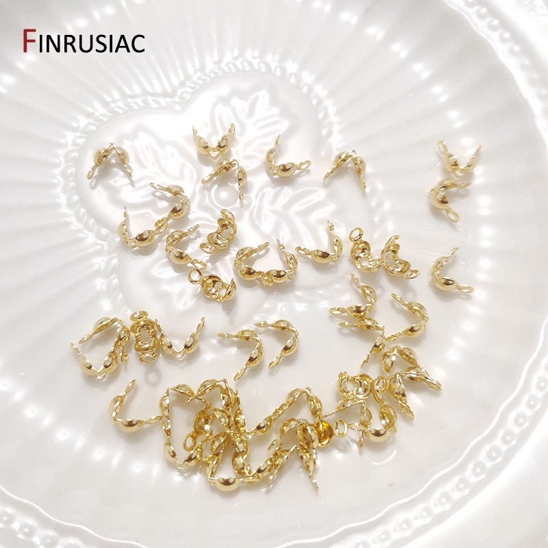 3ミリメートル/4ミリメートルキャロットエンドキャップ圧着ビ - Jewelry Making Knots For Clasps のレビューと価格
