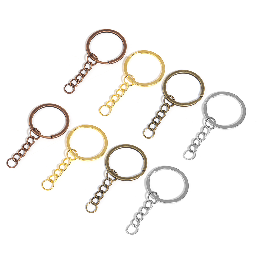 5/20セット/ロット メタルキーリング キーチェーン ラウ - Jewelry Making Jump Rings のレビューと価格