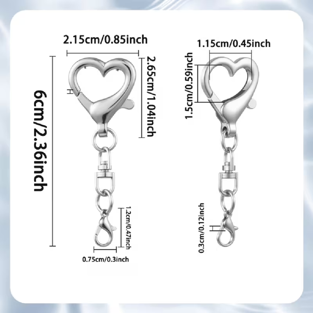 5/15/30個入り ハート型スイベルクラスプ スプリング式 - Jewelry Making Kit For Adults のレビューと価格