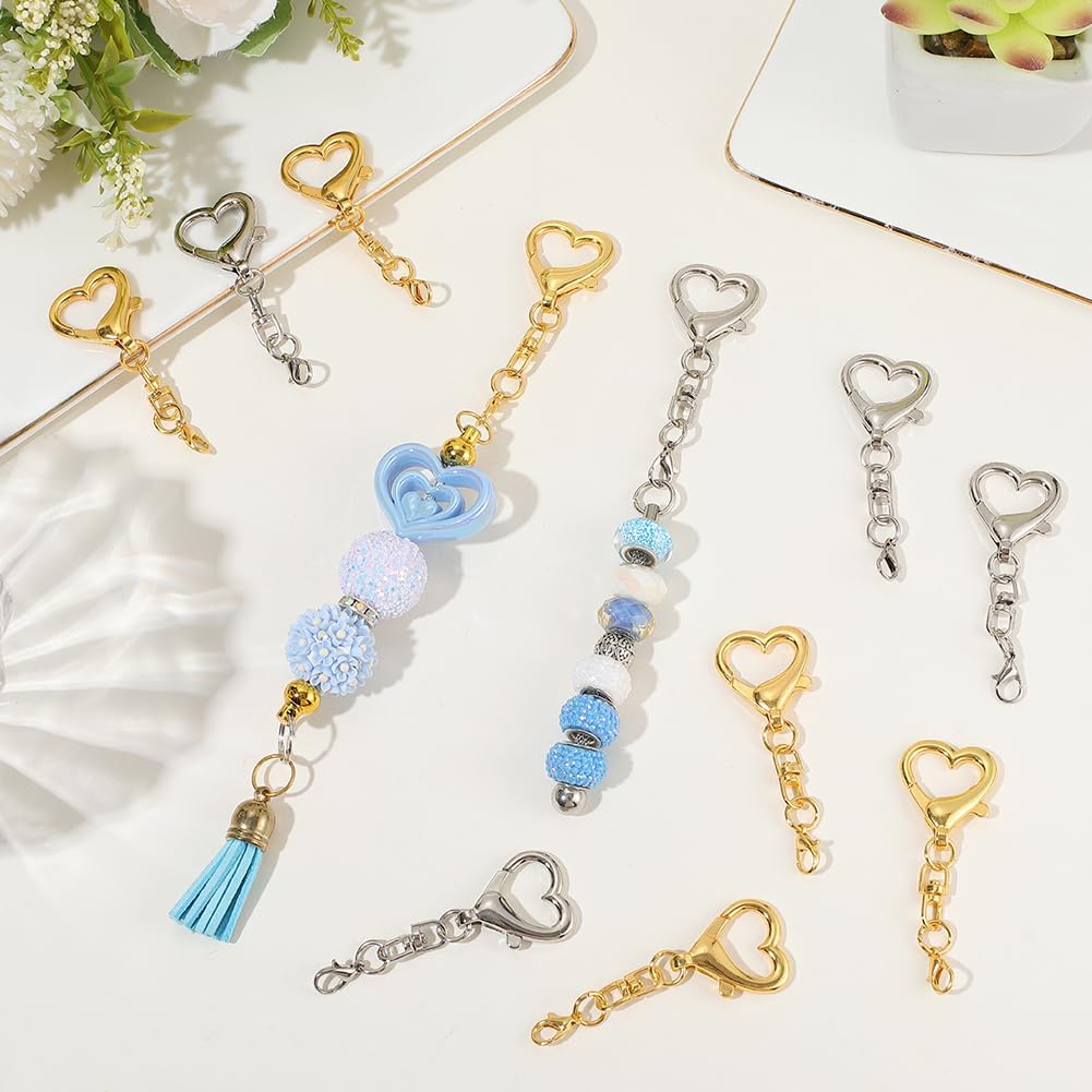 5/15/30個入り ハート型スイベルクラスプ スプリング式 - Jewelry Making Kit For Adults のレビューと価格