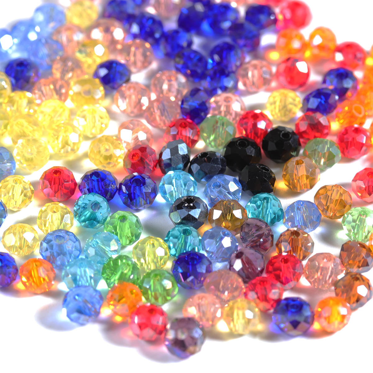 50-200 個ファセットクリスタルビーズ 3/4/6/8/ - Crystal Bead Mix のレビューと価格