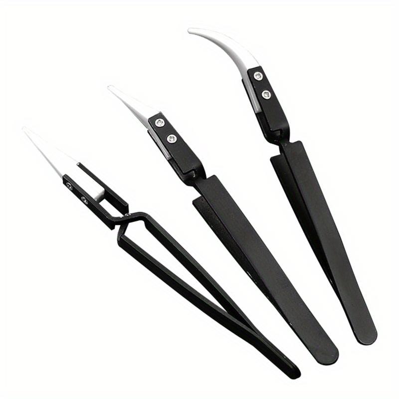 3 ピース/セット耐熱セラミックステンレス鋼ピンセットクロス - Jewelry Making Tool Kit のレビューと価格