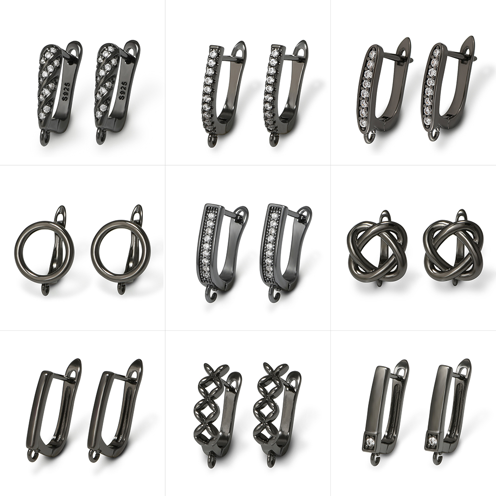 YANASI 1 ペアガンブラック真鍮イヤリングフック DI - Jewelry Making Kit For Adults のレビューと価格
