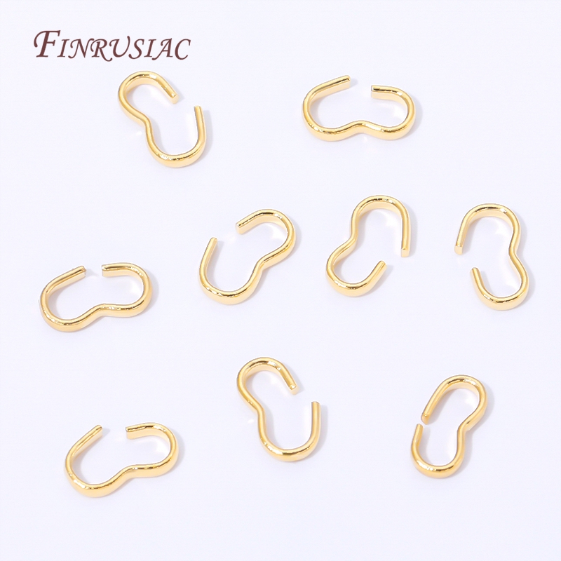 18K金メッキオープンSフッククラスプ、S字型ジャンプリング - Jewelry Making Jump Rings のレビューと価格