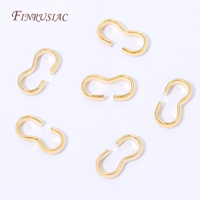 18K金メッキオープンSフッククラスプ、S字型ジャンプリング - Jewelry Making Jump Rings のレビューと価格