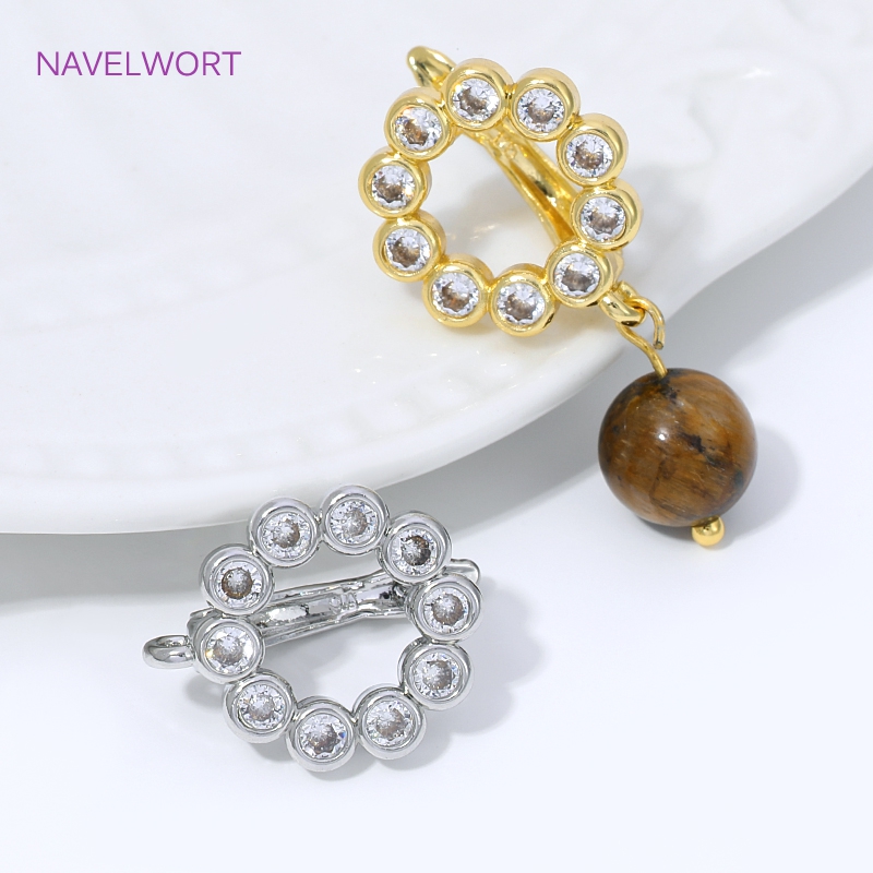 18K金メッキ扇形フラワーイヤワイヤーイヤリング金具、真鍮製 - Jewelry Making Kit のレビューと価格